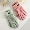 Full Finger Touch Screen Gloves Pure Color Female Waffle Glove New Warm Gloves  Women