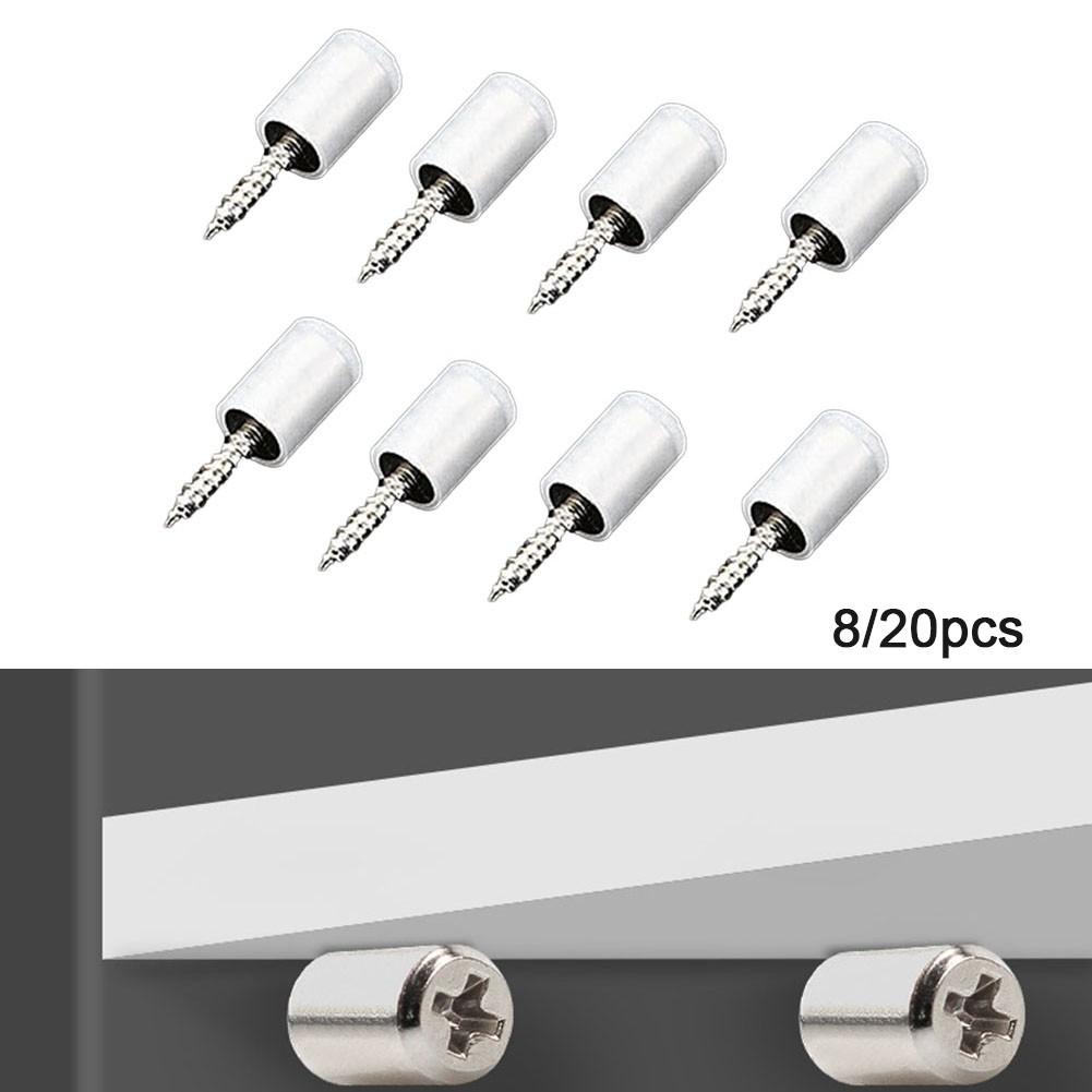 Опорные гвозди 26*7,5 мм, 8/20 шт., кронштейн для гвоздей, встроенный винт