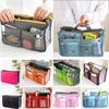 Women‘s Practical Handbag Purse Nylon Dual Organizer Insert Cosmetic Bag Travel Bags