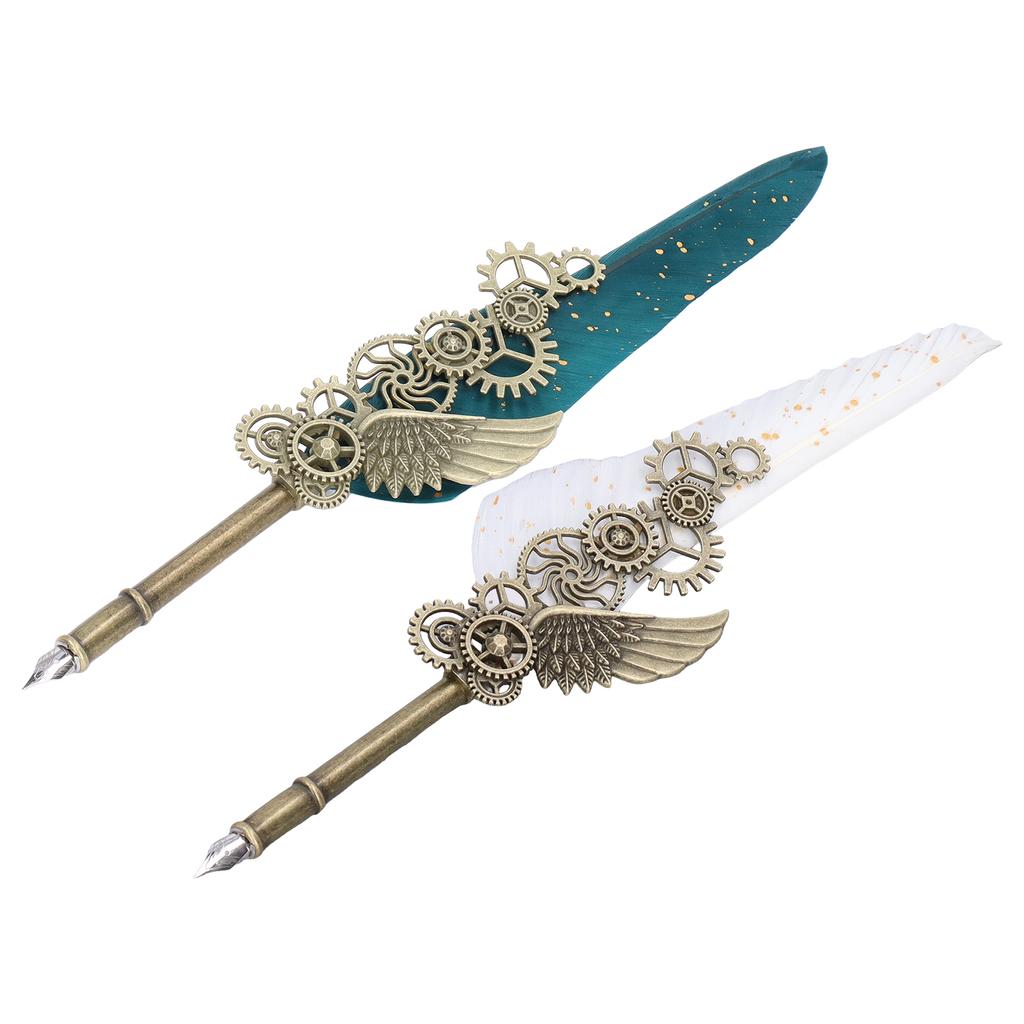  Ручка в европейском стиле, британский ретро-стиль, золотая ручка из нержавеющей стали, деловая ручка с резьбой 