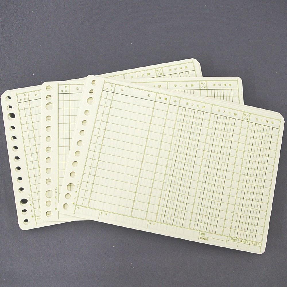 KOKUYO Одноцветный вкладыш B6 Книга продаж 13 отверстий 100 листов Lee-372