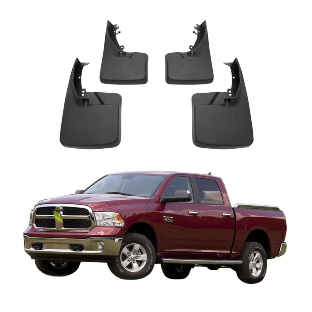 4PCS Splash Guards Mudguards Compatible with Dodge Ram 1500 2500 3500 2009 2010 2011 2012 2013 2014 2015 2016 2017 2018