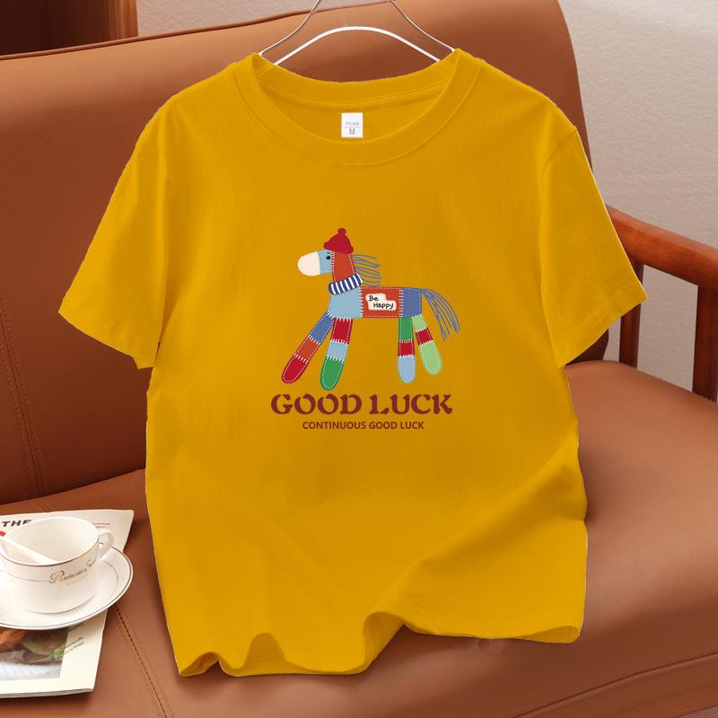 Летняя унисекс футболка из чистого хлопка с принтом, свободного кроя, 2026