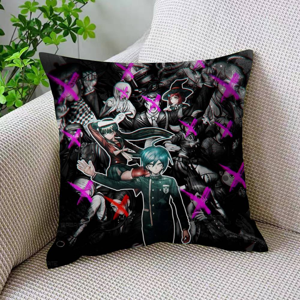 D-Danganronpa Classic Game Pillow Cover Sofa Cushion Cover Home Room Decoration Children Gift