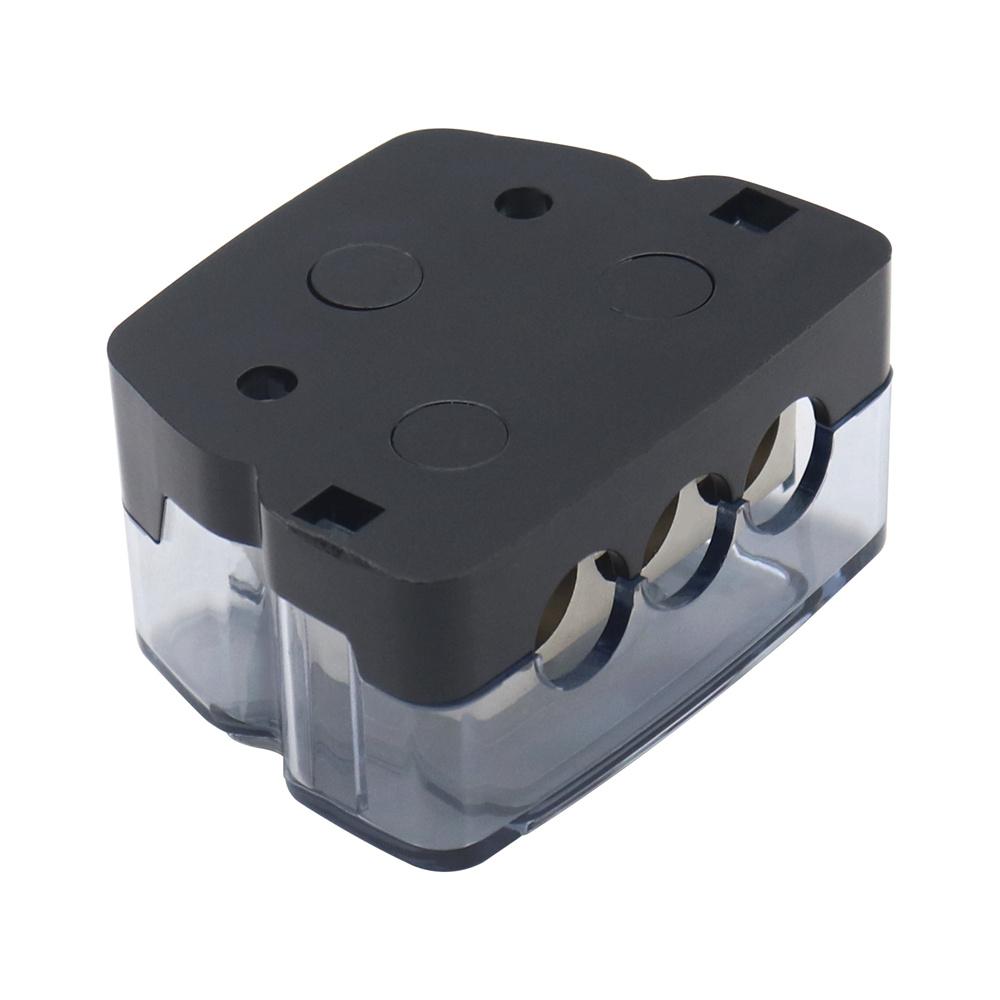 3 Way Distribution Block Car Audio Power Wire Splitter 0 Gauge In 4 Gauge Out