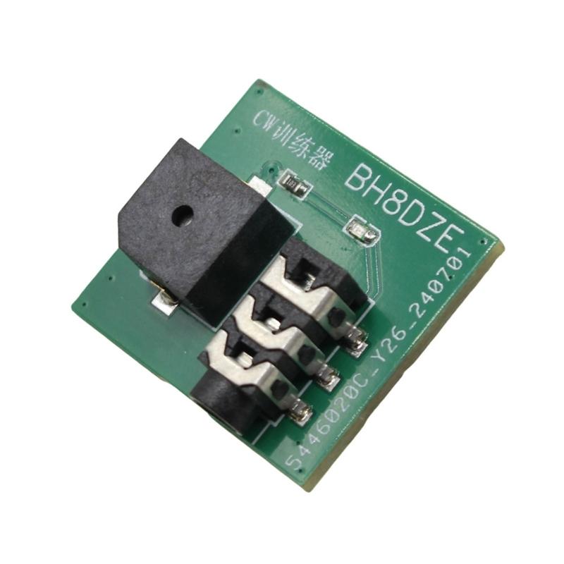 Lightweight CW Morse Code Practice Tool Morse Key Trainer With LED Indicator Beepers For All Skill Morse Code Training