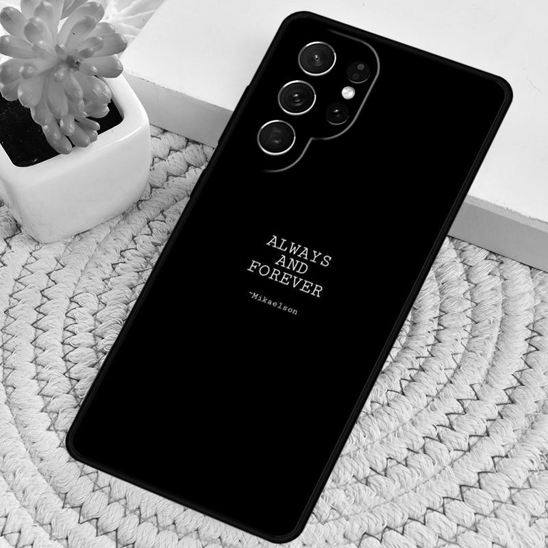 Оригинальный Чехол Для Телефона Из ТПУ 'Всегда и Навсегда' Для Samsung Galaxy note 10 pro S26 S25 S24 S23 S22 Ultra Plus S21 FE S20