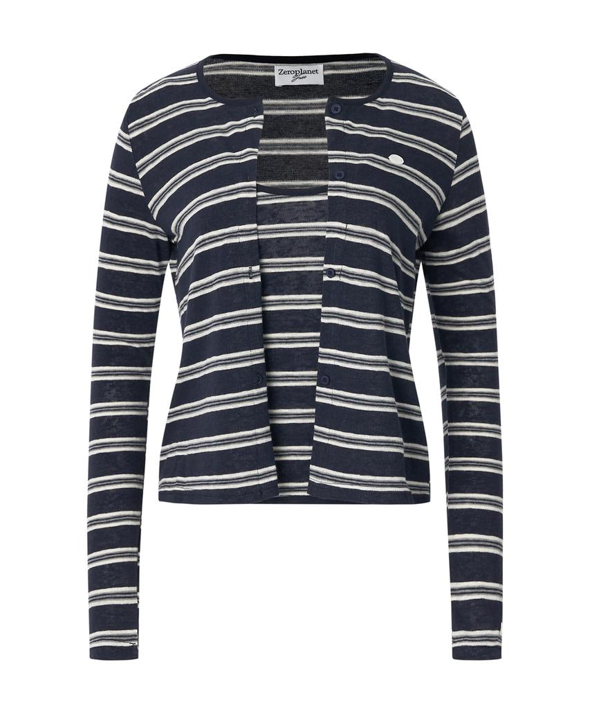 Кардиганный комплект Kelly Stripe от Zeroplanet [Темно-синий]