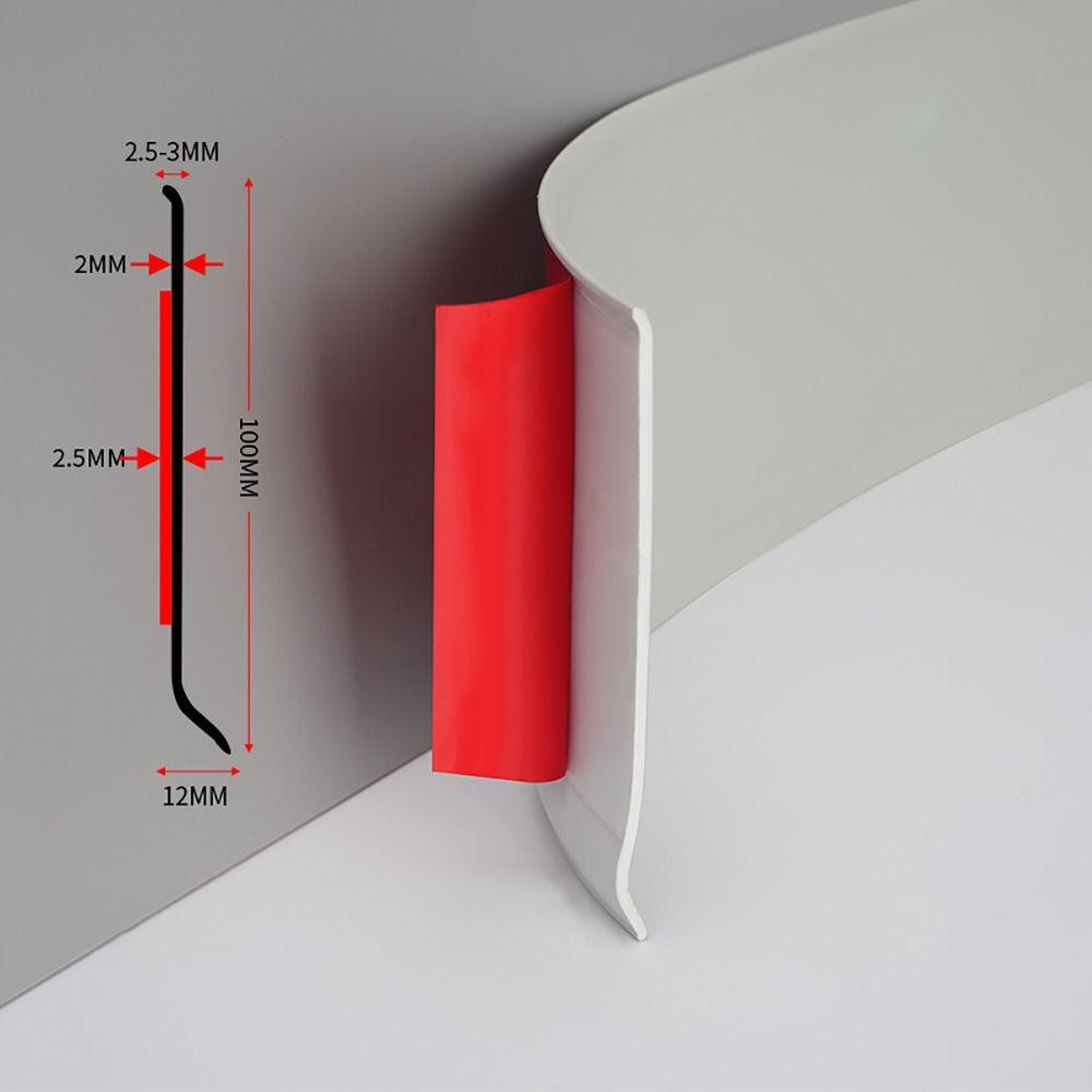 300cm Wall Border Decor Strip Self-adhesive Waist Line Home Baseboard