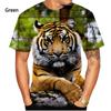 New Fashion Animal Tiger 3D Printing T-shirt Men's and Women's Summer Casual Short-sleeved Personality Street T-shirt