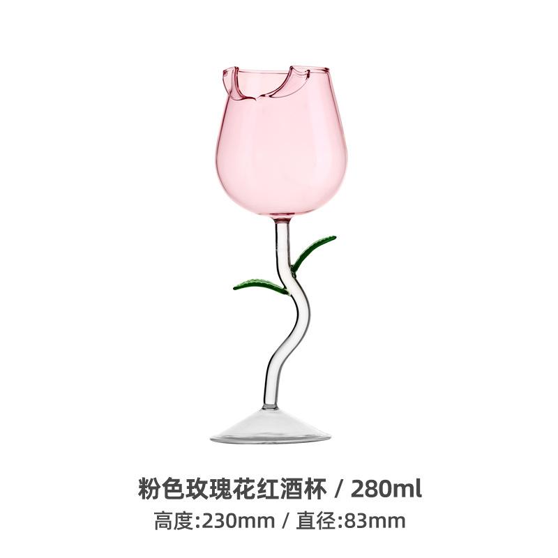 Бокалы для вина в форме розовой розы 150/280 мл, без свинца, легкие, роскошные, прозрачные, бокал-кубок, бокал для шампанского для свадебной вечеринки