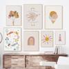 Boho Sun Rainbow Lighthouse Nursery Prints Yellow Balloons Girl Ice Cream Posters Mermaid Pictures Aesthetic Art Wall Painting