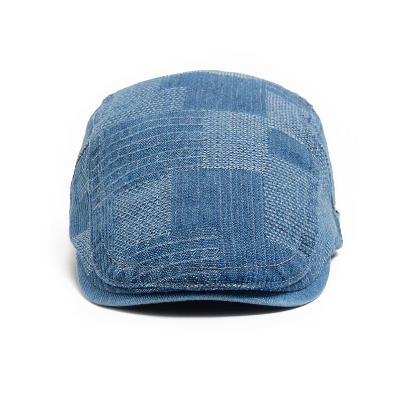 Denim Vintage Beret Men Newsboy Caps Summer Casual Women Forward Cap Cotton Visor Flat Hat Autumn Peaked Painter Hats