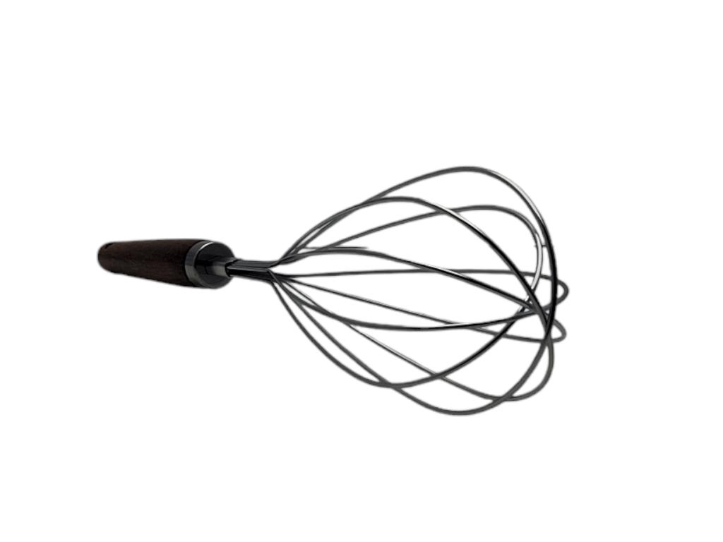 STEEL EGG WHISKER WITH WOODEN HANDLE 29 cm