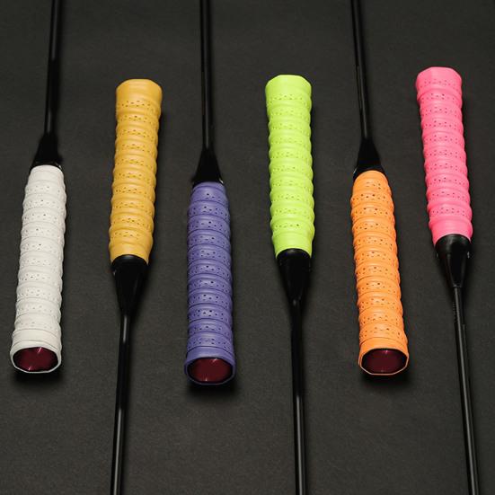 Перфорированная противоскользящая теннисная накладка Утолщенная нескользящая лента для ракетки Супервпитывающая теннисная накладка для бадминтона