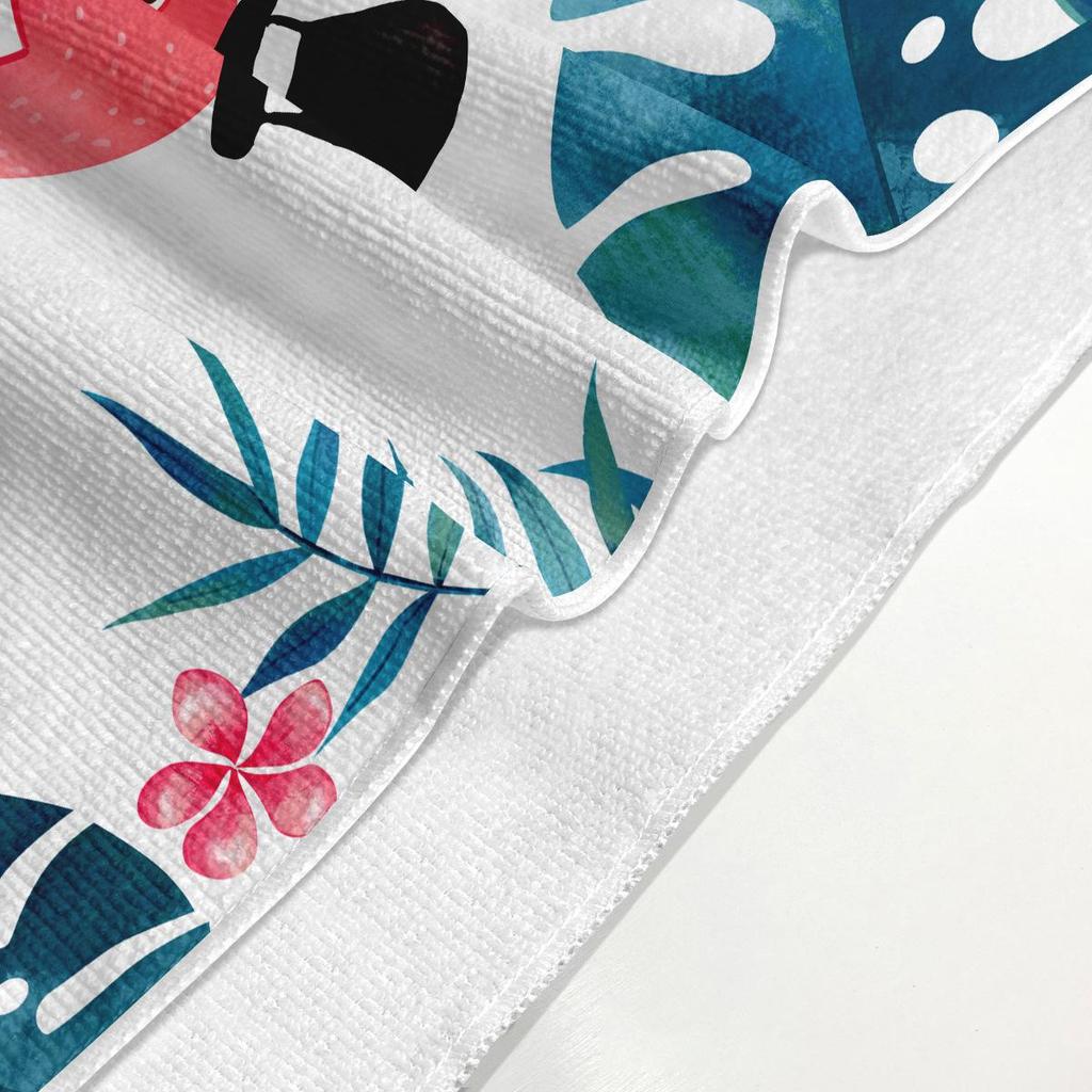 Ultra-Absorbent Striped Beach & Bath Towel - Thick, Soft, Microfiber