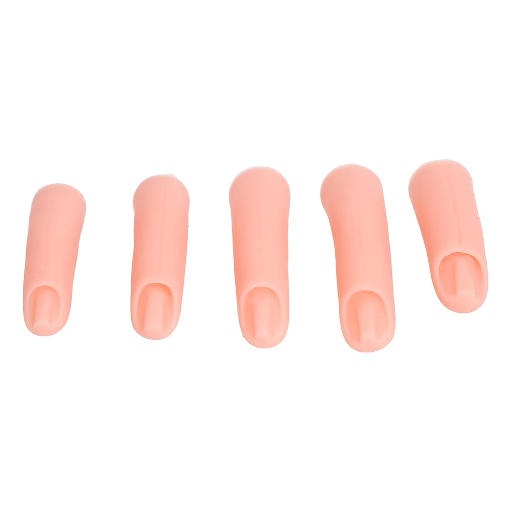 5 шт. Тренировочный палец для нейл-арта, профессиональный, для DIY, из мягкого силикона, модель для тренировки, с магнитом