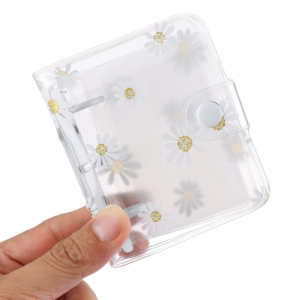 Mini Daisy Flower Diary Book 3-hole Rings Binder Loose-leaf Refill Notebook Cover Inner Pages