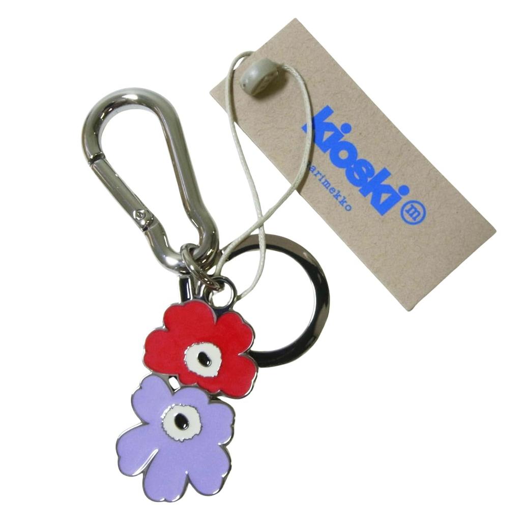 Marimekko Puhallus I Unikko Keychain with Hook, 094172 340 [Parallel Import]