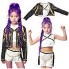 3Pcs Children Girls Rumi Cosplay Costume Idol Star Kpop Group Role-Playing Clothes Anime Stage Performance Costume Halloween Set