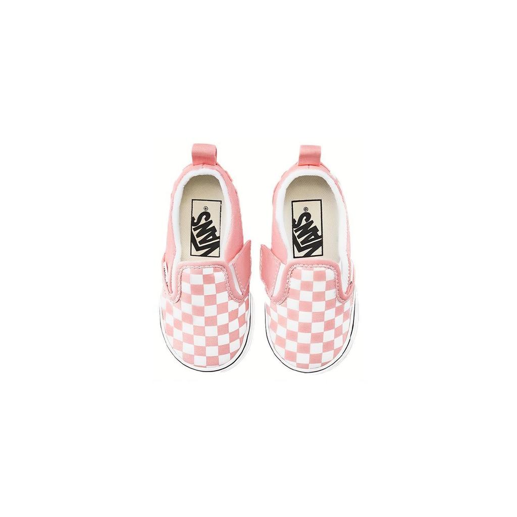 Vans Классические слипоны V TD Шахматная клетка - Черно-белые детские кроссовки VN0A34885GX