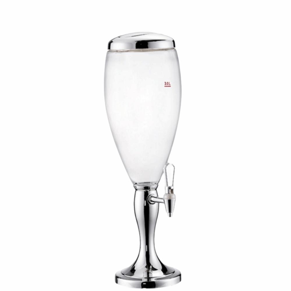 with Icicles Beer Dispenser Dual-Head Faucet Beverage Machine Creative Drink Holder Hotel Use