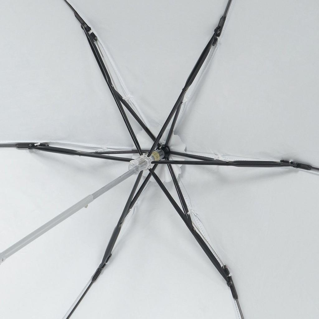 Moonbat Fuwacool Folding Parasol for Perfect for Rain or Premium Light Heat and UV Shiny White Women, Commuting, Shine, Blocking, Protection, Garden,