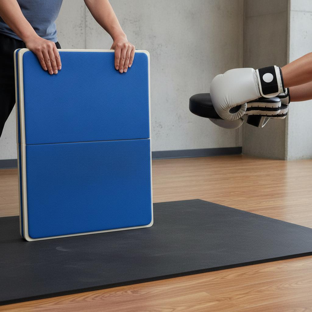 Rebreakable Taekwondo Equipment Blue Boxing Hand Pads Thick Padding Muay Striking Easy Hold Foot