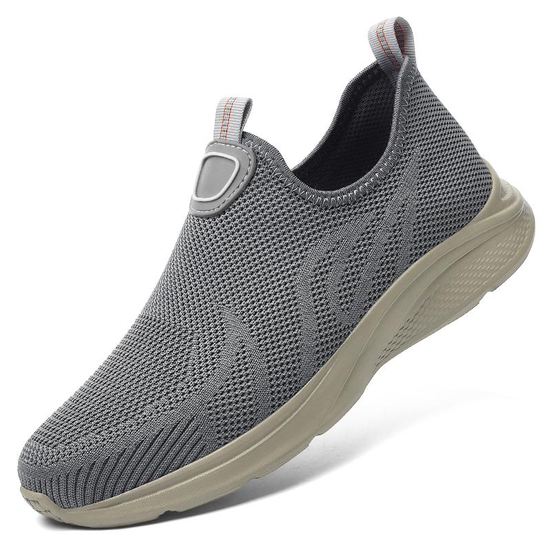 Lightweight Mesh Shoes Men Breathable Hiking Casual Shoes Slip-On Driving Shoes Male Comfortable Loafers Summer All-match Flats