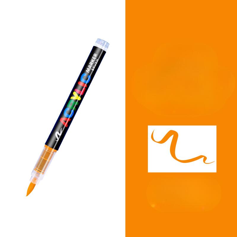 Acrylic Paint Pens, Soft Brush Tip Acrylic Paint Markers, Color Acrylic Markers Ideal For Canvas, Rock Painting, Wood, Stone, Glass, Ceramic