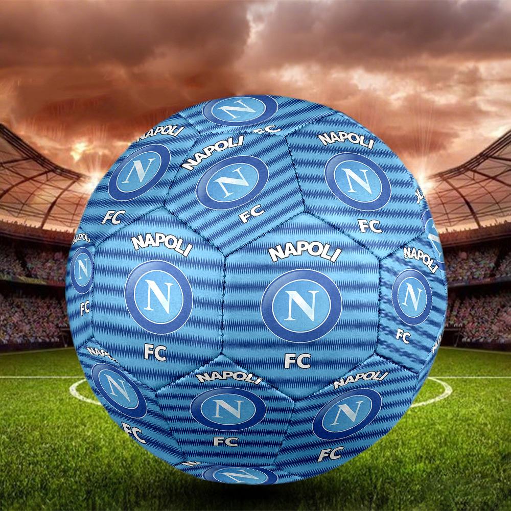 Футбольный мяч для зала Napoli FC Размер 5 Цветной Для всех возрастов Машинная строчка ПВХ Готов к соревнованиям Прочный Высокий отскок