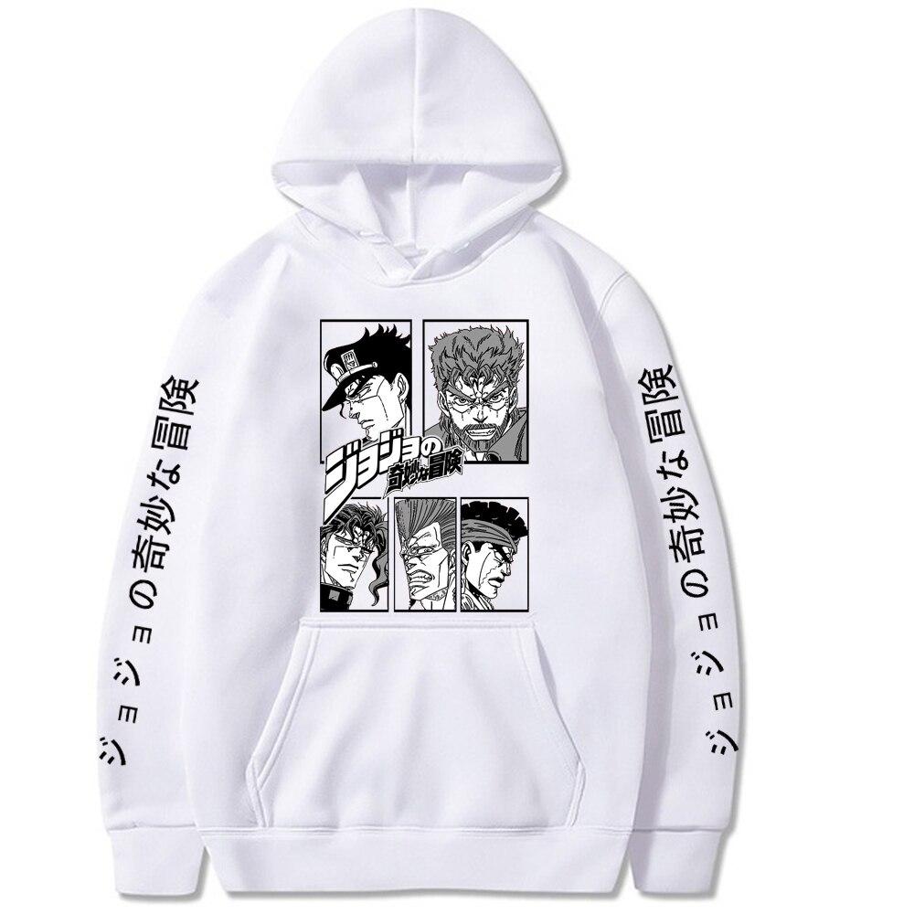 Толстовка с капюшоном JOJO Bizarre Adventure, модные пуловеры, топы, толстовка с длинными рукавами для мужчин