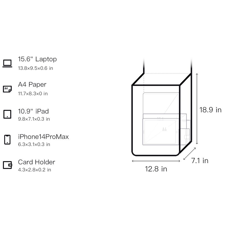 New FILA Fabric Backpack Extra Small Men's Jet Black F13M439109FBK