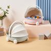 Creative Cute Flip Lid Type Dust-Proof Cradle Desktop Storage Box Snacks Kid Toys Key Storage Tray Foyer Ornament Home Organizer