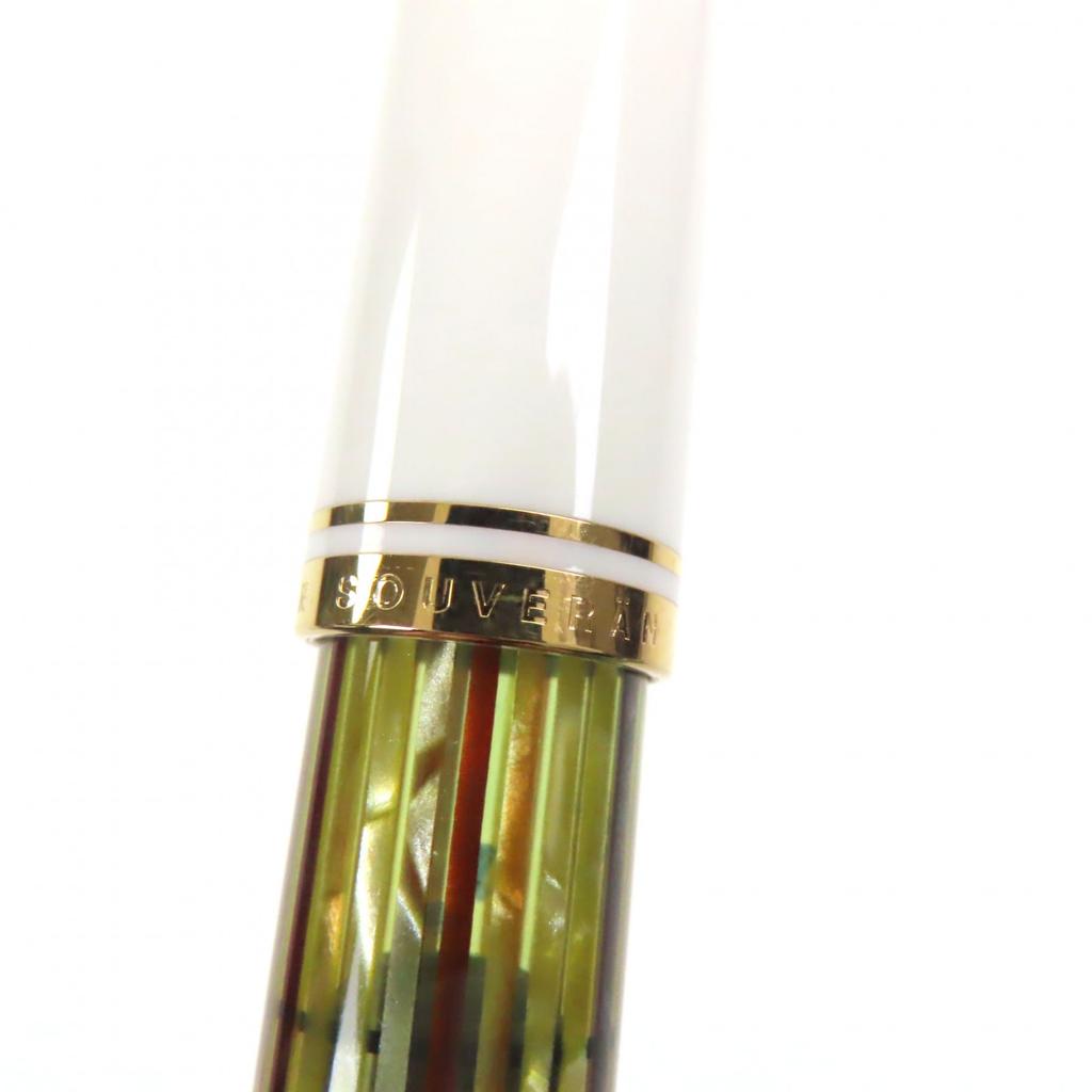 Excellent PERIKAN fountain pen Souverene M400 White tortoise 14K mens Used