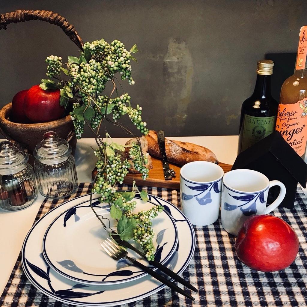 CANION WITS Blue Lily Чайная чашка Блюдце Дизайн столовой посуды в стиле вестерн (Подарок/Домашнее использование/Кафе/Ресторан и т. д.) [Канион Витс]