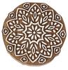 IBA Indianbeautifulart Textile Printing Block Asian Mandala Hand Carved Wooden Stamp Wood Block Printing Textile Stamps For Fabric  Pottery Blocks-3