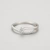 Ada Jewelry Bijoux En Argent Rhodium Plated Women's S925 Sterling Silver 3A Zircon Ring