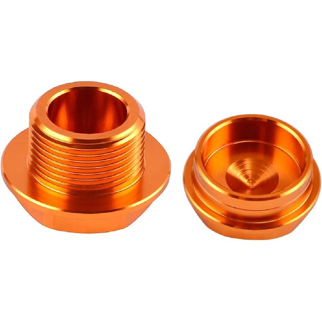 NICECNC Orange Front Wheel Spindle Nuts Screws Compatible with KTM 125-450 XC XCF SX SXF 2003-2014, 125-530 XCW XCFW EXC EXCF 2003-2015,See Fitment