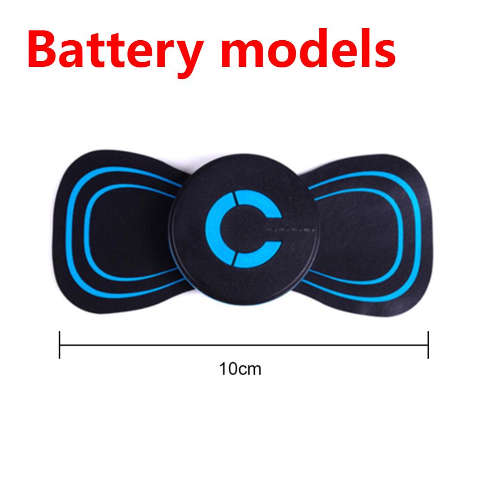 Электрический мышечный массажер Портативный Мини Массажный пластырь-стимулятор для шеи, спины, шейного отдела EMS 6 режимов Облегчение мышечной боли Расслабление