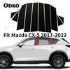 10 шт. Накладки на стойки кузова автомобиля, наклейки, черные, для Mazda CX-5 2013 2014 2015 2016 2017 2018 - Аксессуары для экстерьера автомобиля