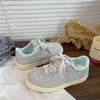 2024 Autumn New Student Breathable Sports Board Shoes Korean Version Low-top Harajuku White Shoes Versatile German Training Shoes