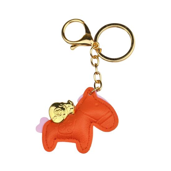 Подвеска-брелок в виде лошади, компактный мини-брелок, ручная работа, шарм в виде лошади из искусственной кожи, аксессуары для сумок, кошельков, рюкзаков