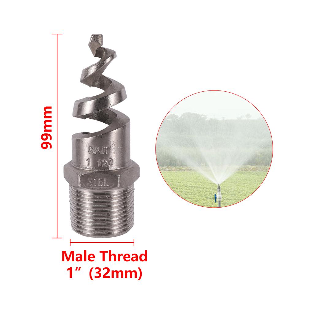 1/4" 3/8" 1/2" 3/4" 1" Наружная спиральная коническая форсунка-распылитель Градирня Охлаждение Пылеуловитель Дождеватель Сад Двор Газонный Распылитель