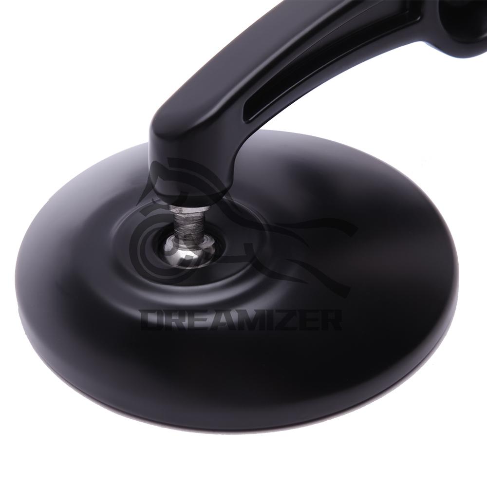 Мотоциклетные круглые большие 7/8-дюймовые боковые зеркала заднего вида с ручкой для Honda Kawasaki Suzuki Yamaha