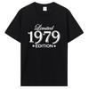 Vintage 1979 Limited Edition T Shirt Gifts Cotton Summer Tshirt Men's Short Sleeve Graphic T-shirt Clothing Oversized
