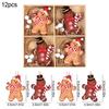 Wooden Christmas Ornaments Gingerbread Man Gnome Tree Hanging Decorations Festive Home Holiday Gift