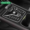 Наклейка на салон автомобиля, подходящая для BYD ATTO 3 YUAN PLUS 2022 2023, наклейка на панель передач автомобиля, защитная пленка коробки передач из углеродного волокна, черная