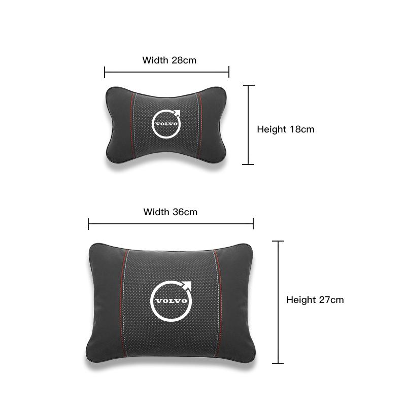 Car Headrest Neck Pillow Waist Pillow For Volvo V60 V40 XC90 S60 C30 XC60 V50 V70 S90 Olestar AWD XC40 Car Interior Accessories