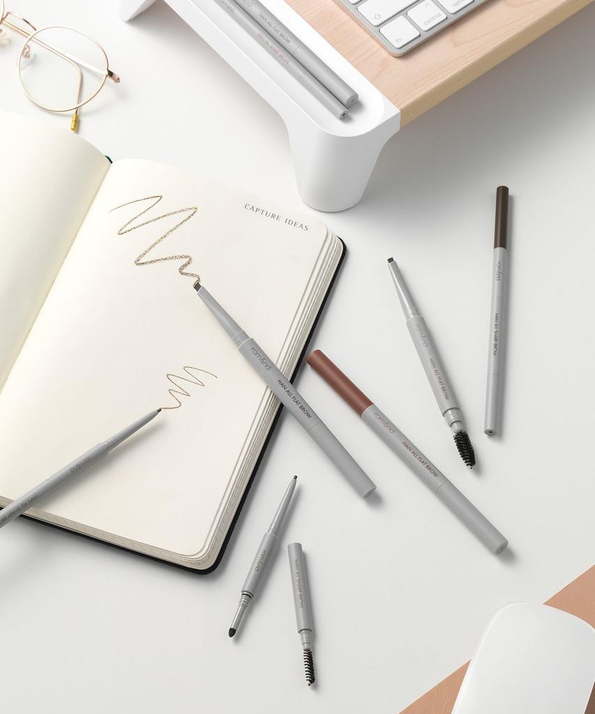 Single-stroke Flat Brow + Single-stroke Sharp Brow